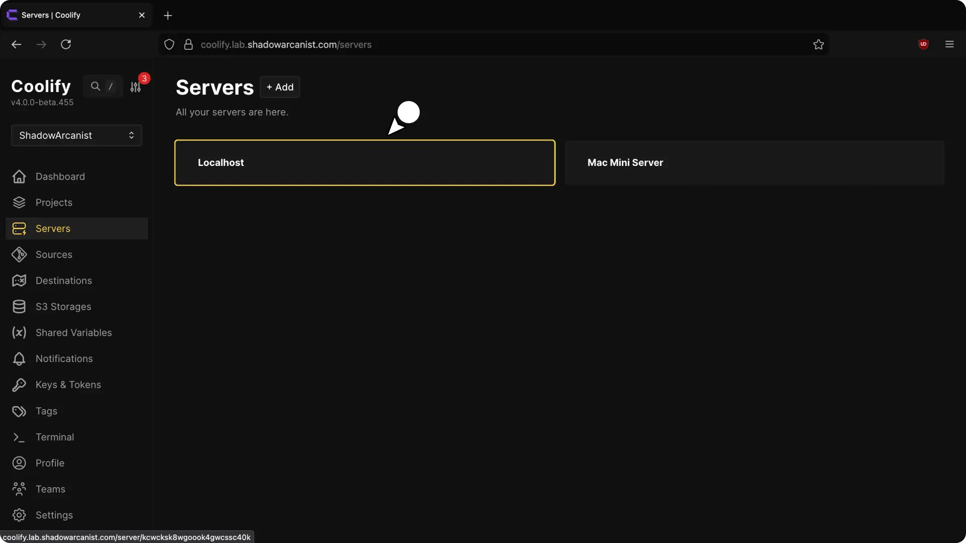 Servidor localhost